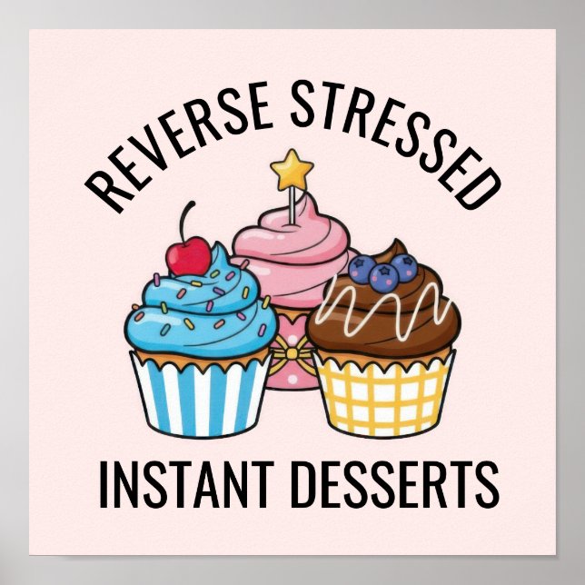 Söt Cupcake Poster (Framsidan)