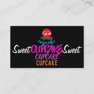 Söt CUPCAKE Sweet Visitkort