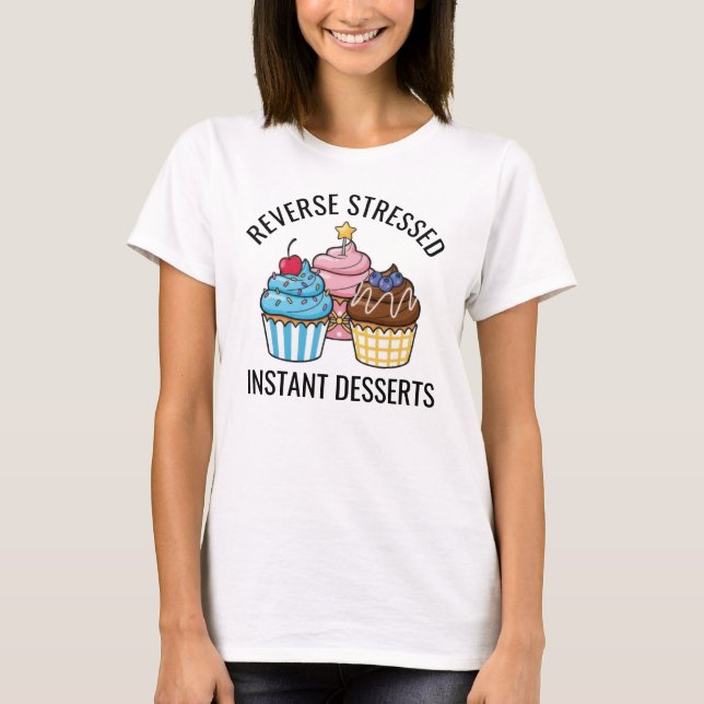Söt Cupcake T Shirt (Framsida)