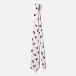 Söt Cupkaka Tie, Polka dots Slips