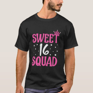 Söt Cute16 Sexton fyrkantiga 16:e födelsedag Tonår T Shirt