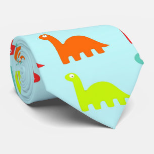 Söt Cute-färgade dinosaurier Slips
