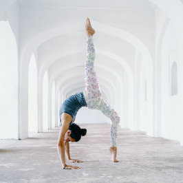 Söt Cute Girly Pastel Butterfly Mönster, sommar Leggings
