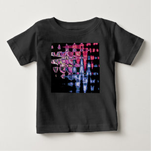 Söt Cute Lila, Ash Grått och Black Watercolor Tee Shirt