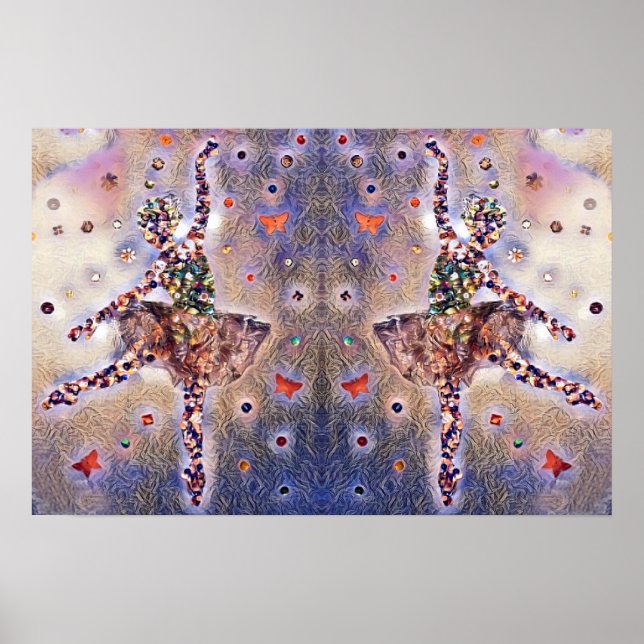 Söt Cute Lila Tiny Dancer Poster (Framsidan)