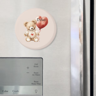 Söt Cute Nalle Heart Magnet