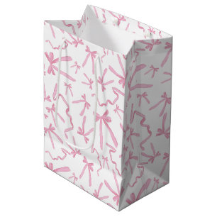 Söt Cute Rosa Ribbon bows Mönster Swag