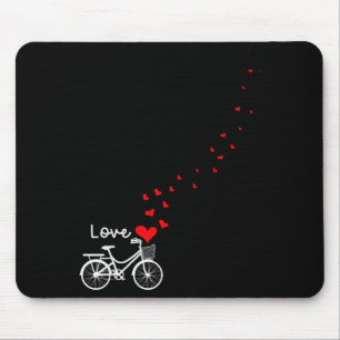 Söt cykel kärlek - Sweetest Day-gåva Alla hjärtans Musmatta