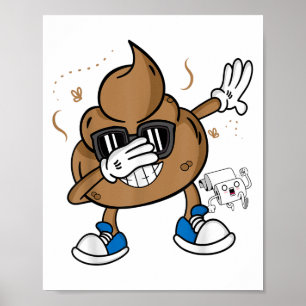 Söt Dabba Bajs Tröja - Roligt Emoticon Jag Bajsa  Poster