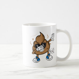 Söt Dabbaande Bajs Tröja - Roligt Emoticon Jag Baj Kaffemugg
