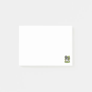 Söt Dabbig Zebra Rolig Zebra Dans Djur Post-it Block
