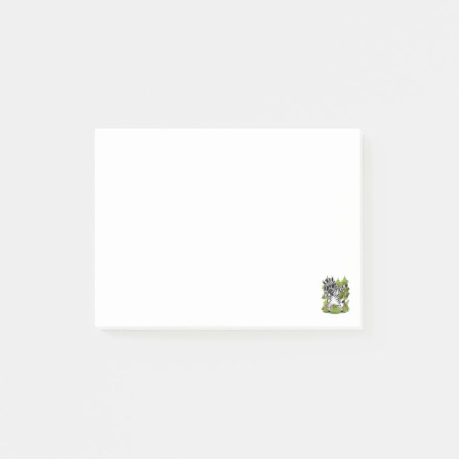 Söt Dabbig Zebra Rolig Zebra Dans Djur  Post-it Block (Framsida)