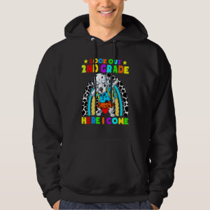 Söt Dabbing Dalmatiner Hund Se Ut 2:a Klass Barn Hoodie
