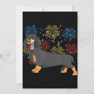 Söt Dachshund Doxie Älskare Wiener Dog Mama Pappa Tack Kort