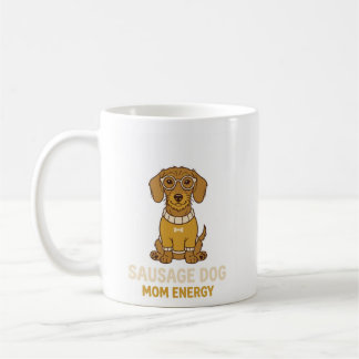 Söt Dachshund Korv Hund Mamma Energi Kaffe Mugg