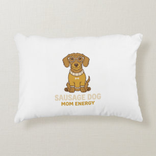 Söt Dachshund Korv Hund Mamma Energi Kaffe Mugg Prydnadskudde