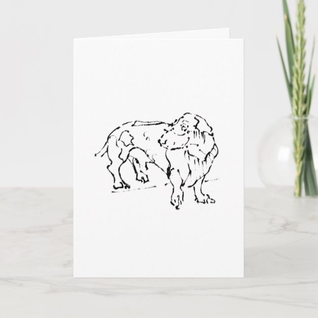 Söt Dachshund – Personlig Hund Kort (Framsida)