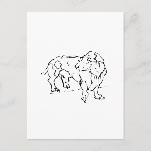 Söt Dachshund – Personlig Hund Vykort (Framsida)