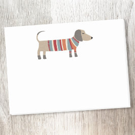 Söt dachshund wienerkorv hund post-it block