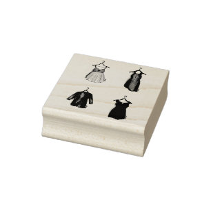 Söt Dacks Mode Closet Fashionista Frimärke Stämpel