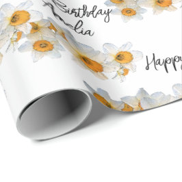 Söt Daffodil Personlig Presentpapper