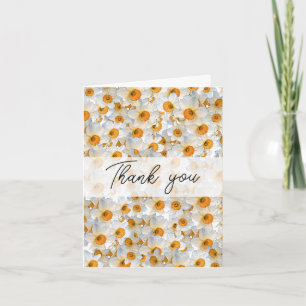 Söt Daffodil Tack Anteckningskort