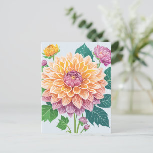 Söt Dahlia Vykort