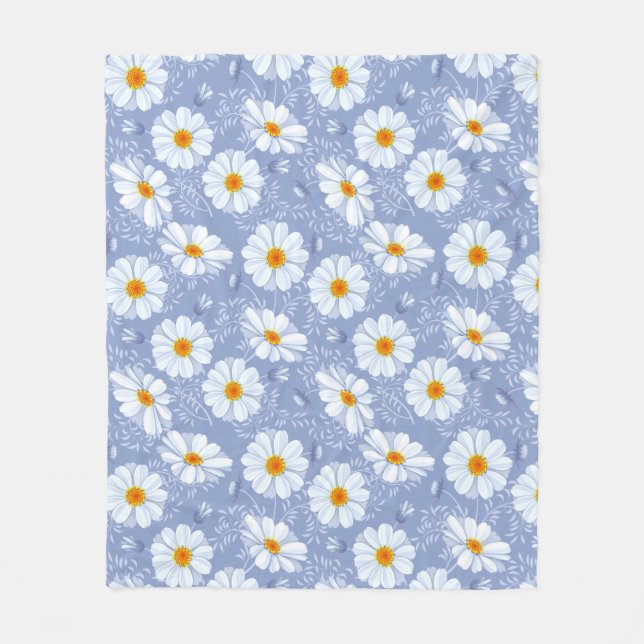 Söt Daisy Anpassningsbar Fleece Blanket, medel (Framsidan)