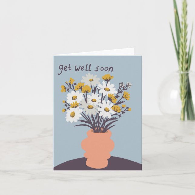 Söt Daisy Bouquet ANPASSNINGSBAR kommer snart Kort (Framsida)