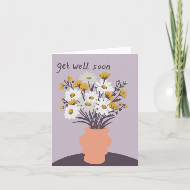 Söt Daisy Bouquet ANPASSNINGSBAR kommer snart Kort (Framsida)