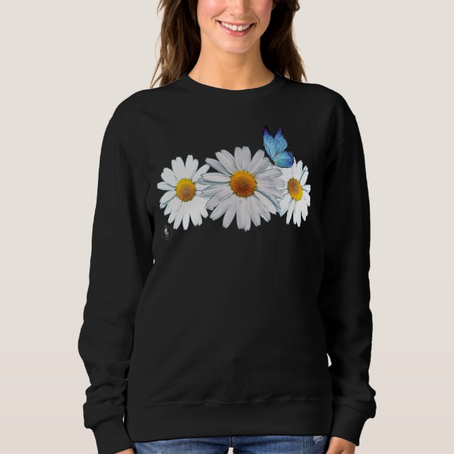 Söt Daisy Butterfly T Shirt (Framsida)