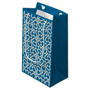 Söt Daisy Chains on Blue, Anpassningsbar Gift Bag
