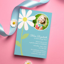 Söt Daisy Flower Photo Birthday