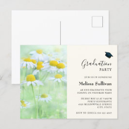 Söt Daisy i en inbjudan till Studenten i Fält