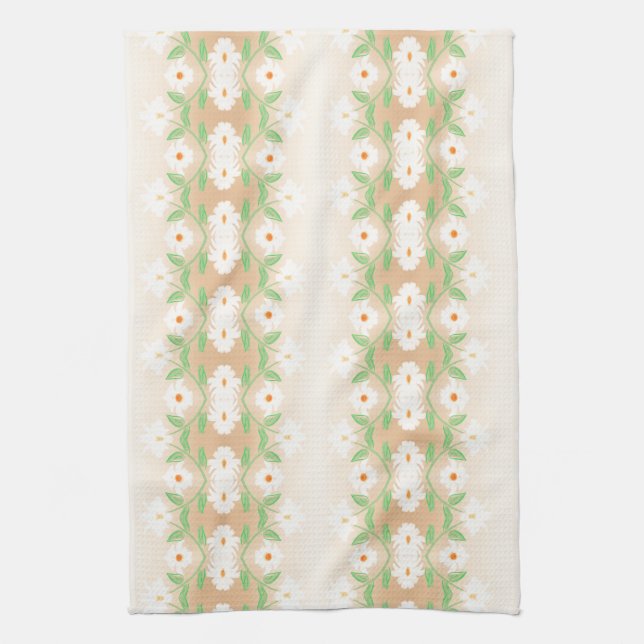 Söt Daisy Skriv ut Tea-Towel Kökshandduk (Vertikal)