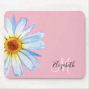 Söt Daisy Vit Rosa Monogram Musmatta