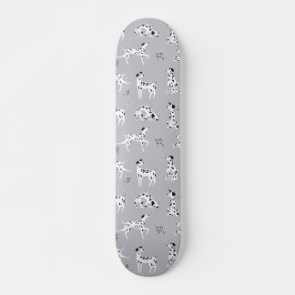 Söt Dalmatiner Hund Sömlös Mönster Mini Skateboard Bräda 18,5 Cm