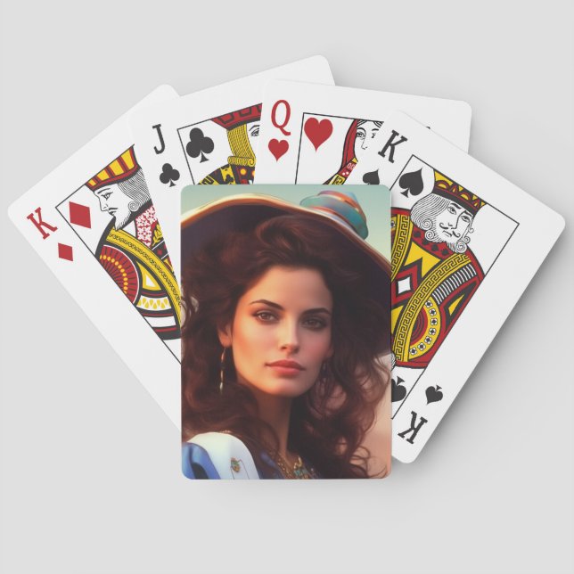 Söt Dam Casinokort (Baksidan)