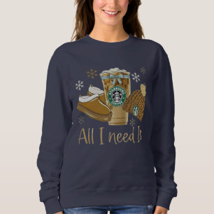 Söt damblandad vintertröja t shirt
