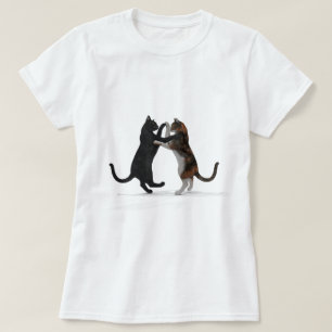 Söt Dancing Cats T Shirt