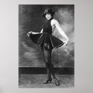 Söt Dancing Girl, 1910 Poster