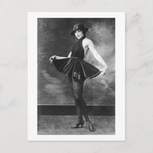 Söt Dancing Girl, 1910 Vykort