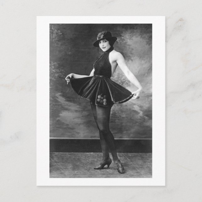 Söt Dancing Girl, 1910 Vykort (Framsida)