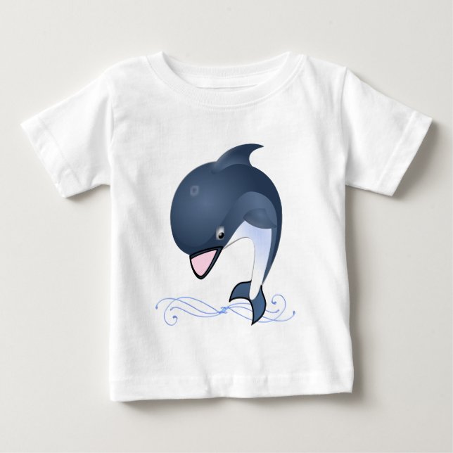 Söt delfin 2 t-shirt (Framsida)