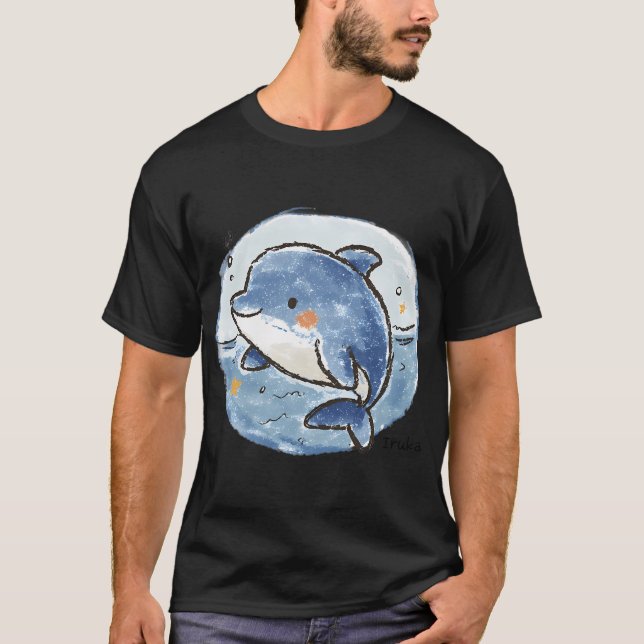 Söt delfin t shirt (Framsida)