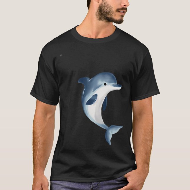 Söt delfin t shirt (Framsida)