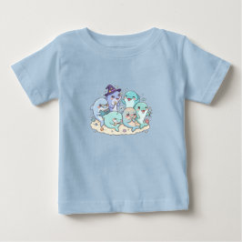 Söt delfinfamilj barn t-shirt