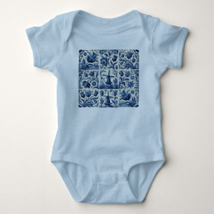 Söt Delft-keramik-babykrage T Shirt
