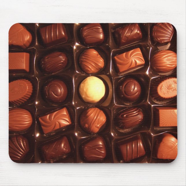 Söt delight Chocolate Mönster Mouse Pad Musmatta (Framsidan)