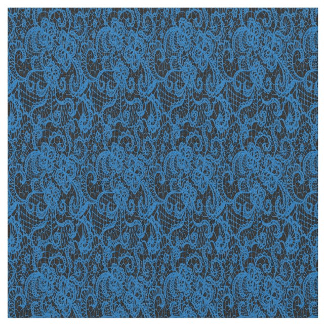 Söt Delikat Blue Snöre Tyg (Närbild)